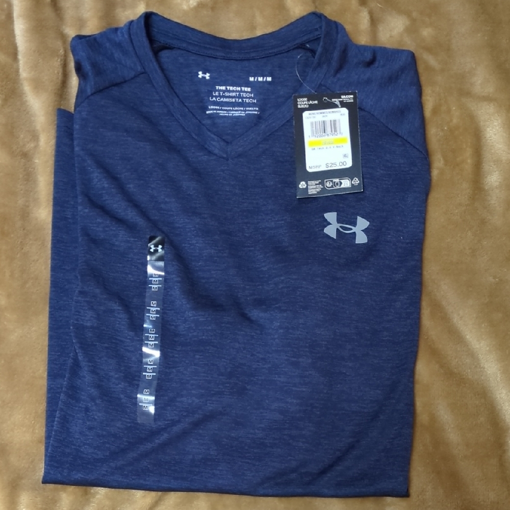 Under Armour Men's Blue V-Neck Tee